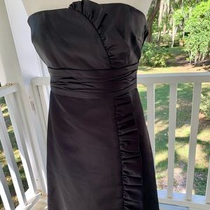 Priscilla of Boston Black Satin Cocktail, Formal